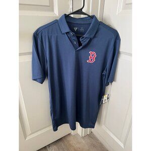 Boston Red Sox Polo Shirt Mens Smal Blue MLB Baseball Dri-FIT Short Sleeve Nike